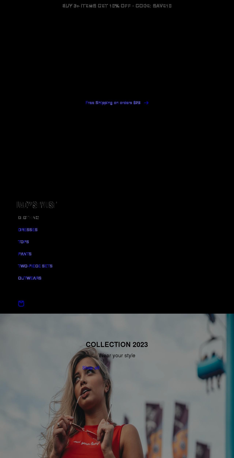 ladystylist.com shopify website screenshot