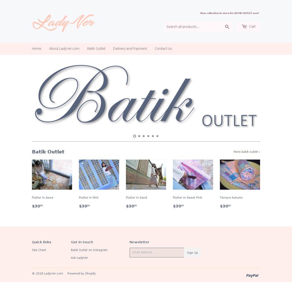 ladyver.com — Shopify storefront screenshot