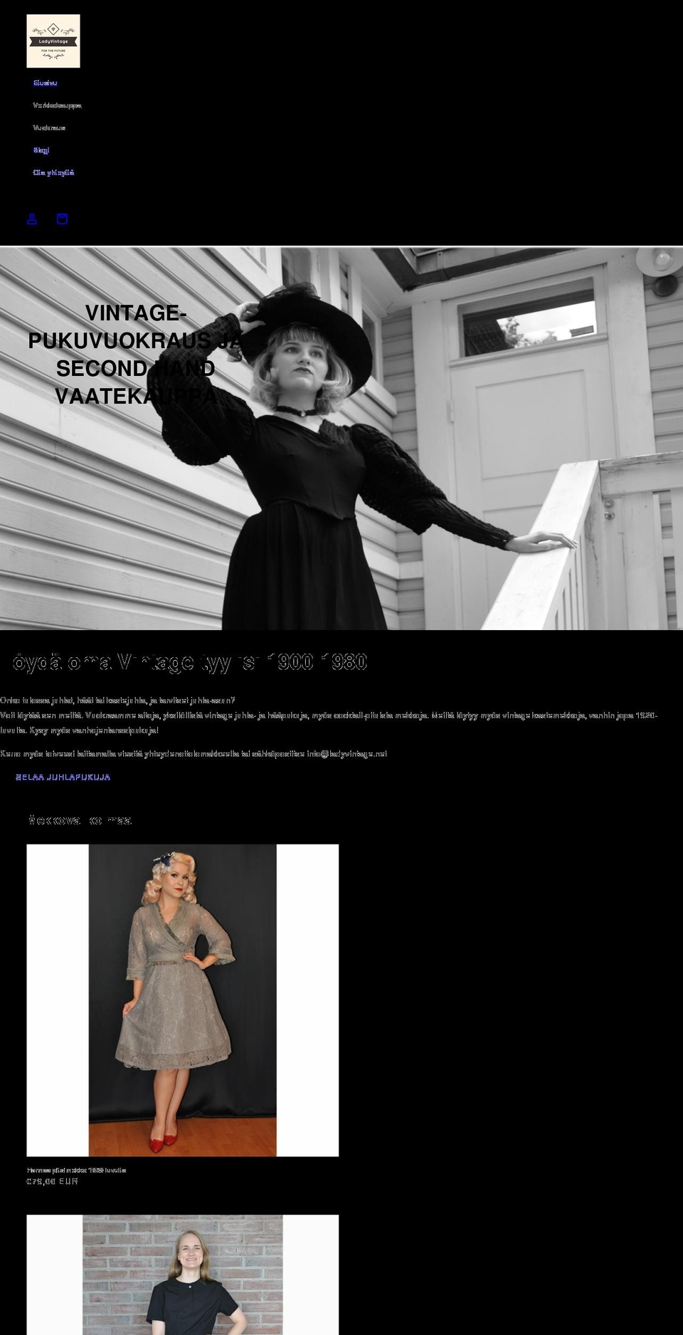 ladyvintage.net shopify website screenshot