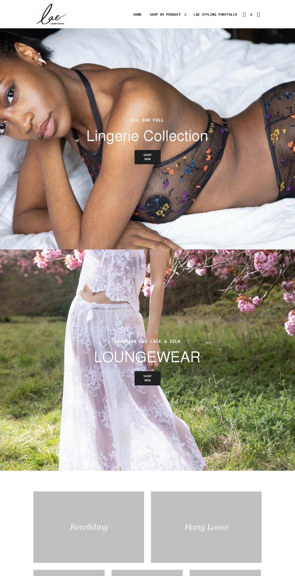 lae-studio.com shopify website screenshot