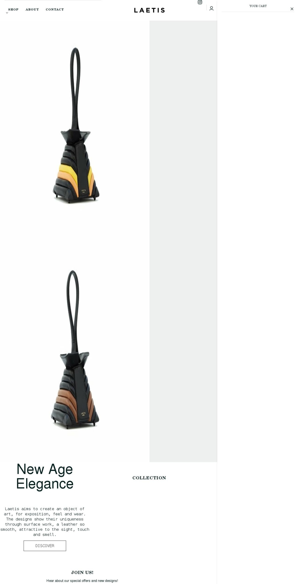 laetisstudio.com shopify website screenshot