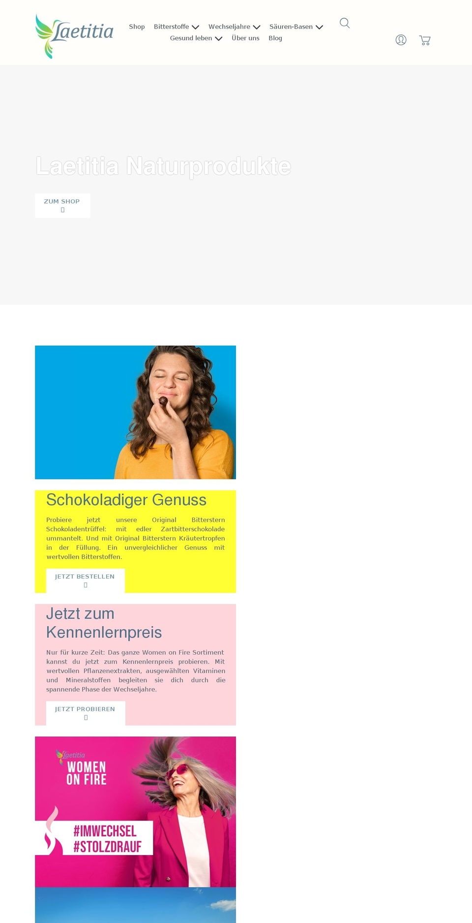 laetitia-naturprodukte.de shopify website screenshot