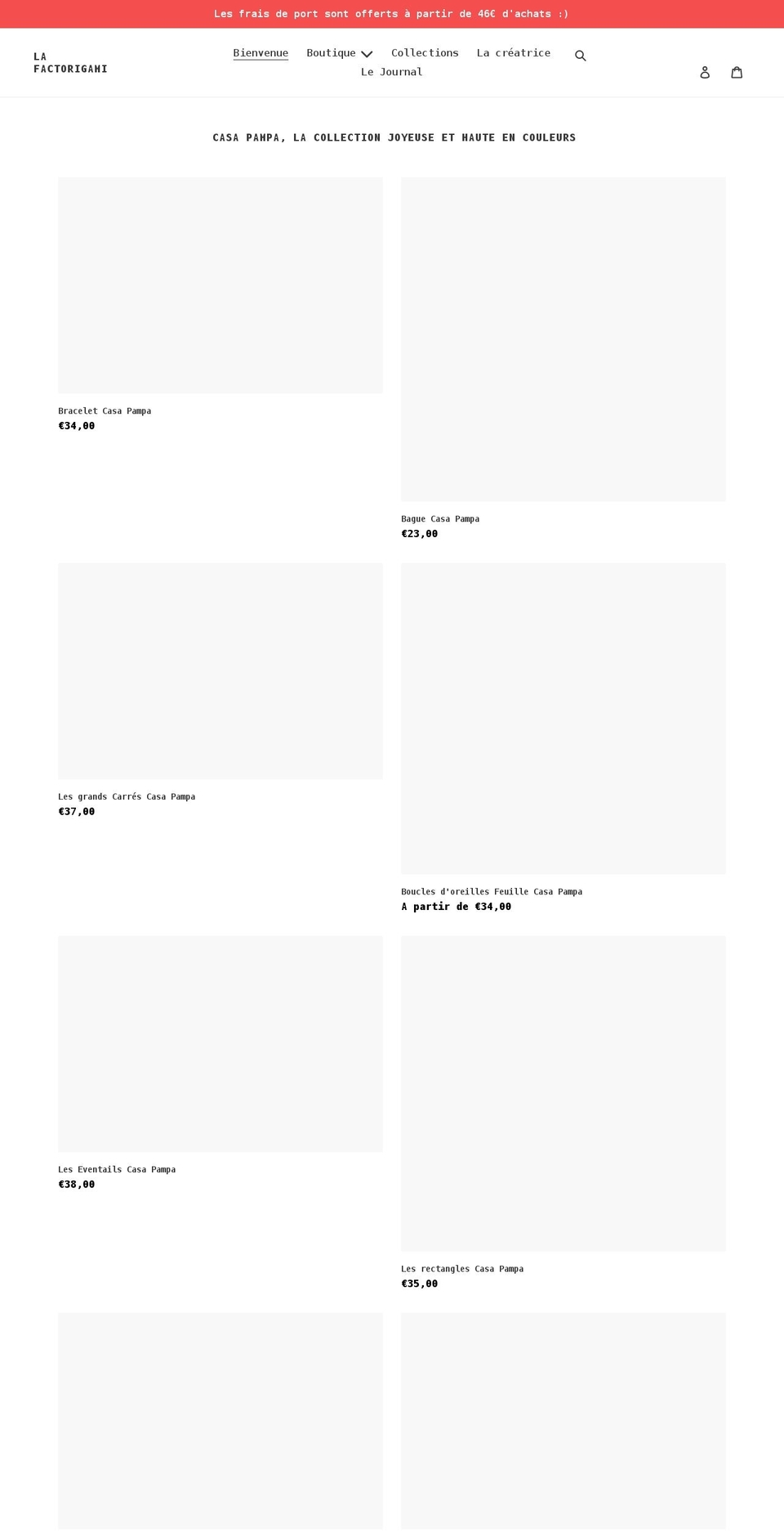 lafactorigami.com shopify website screenshot