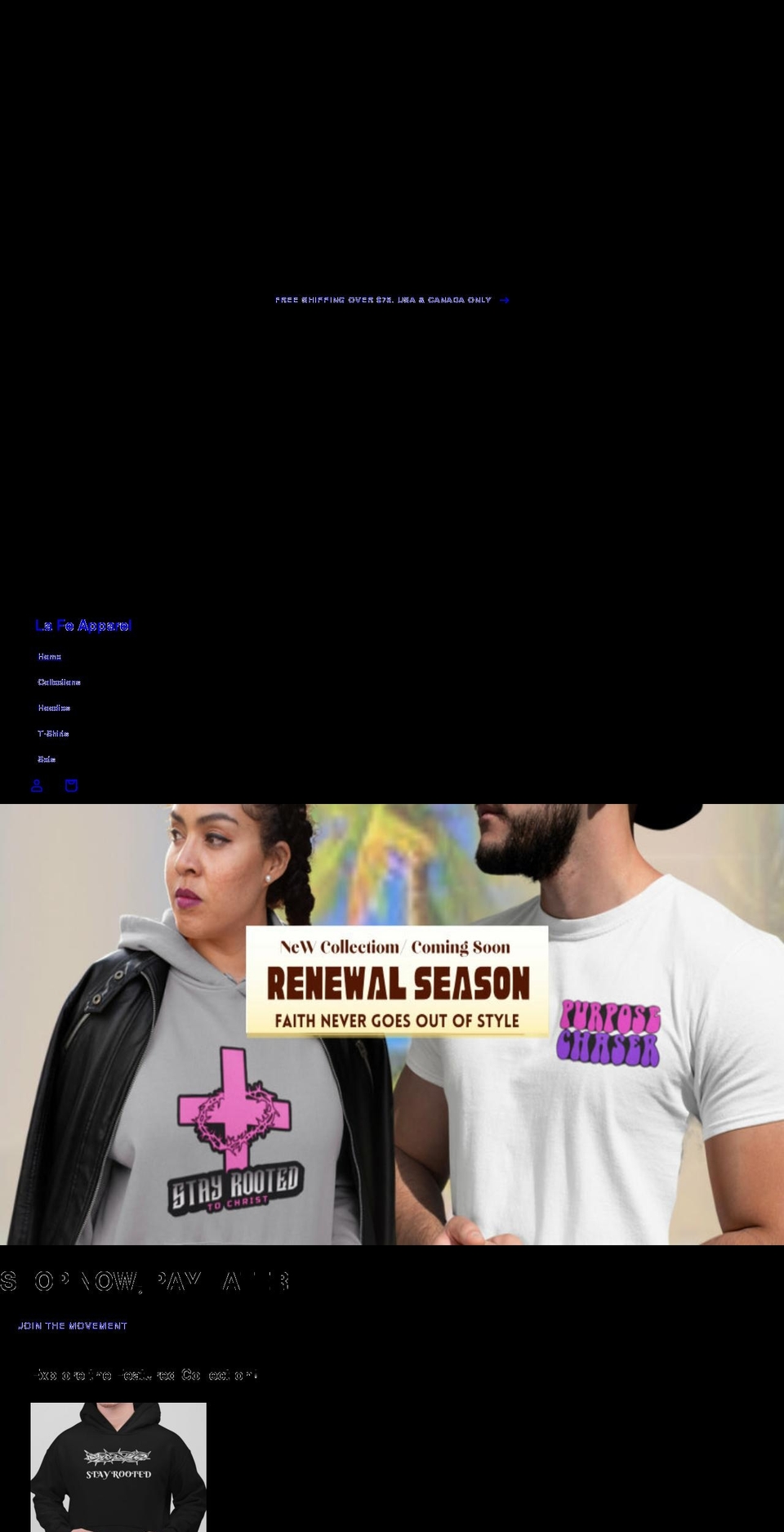 lafeapparel.com shopify website screenshot
