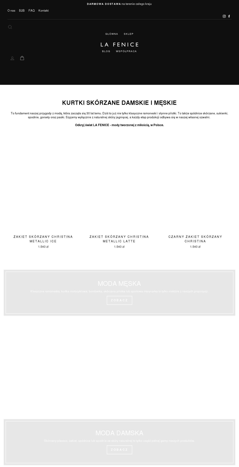 lafenice.store shopify website screenshot