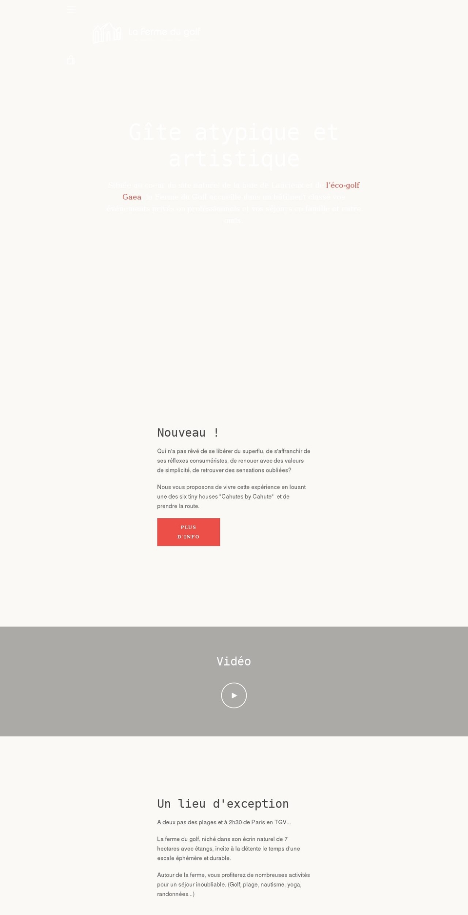 lafermedugolf.com shopify website screenshot
