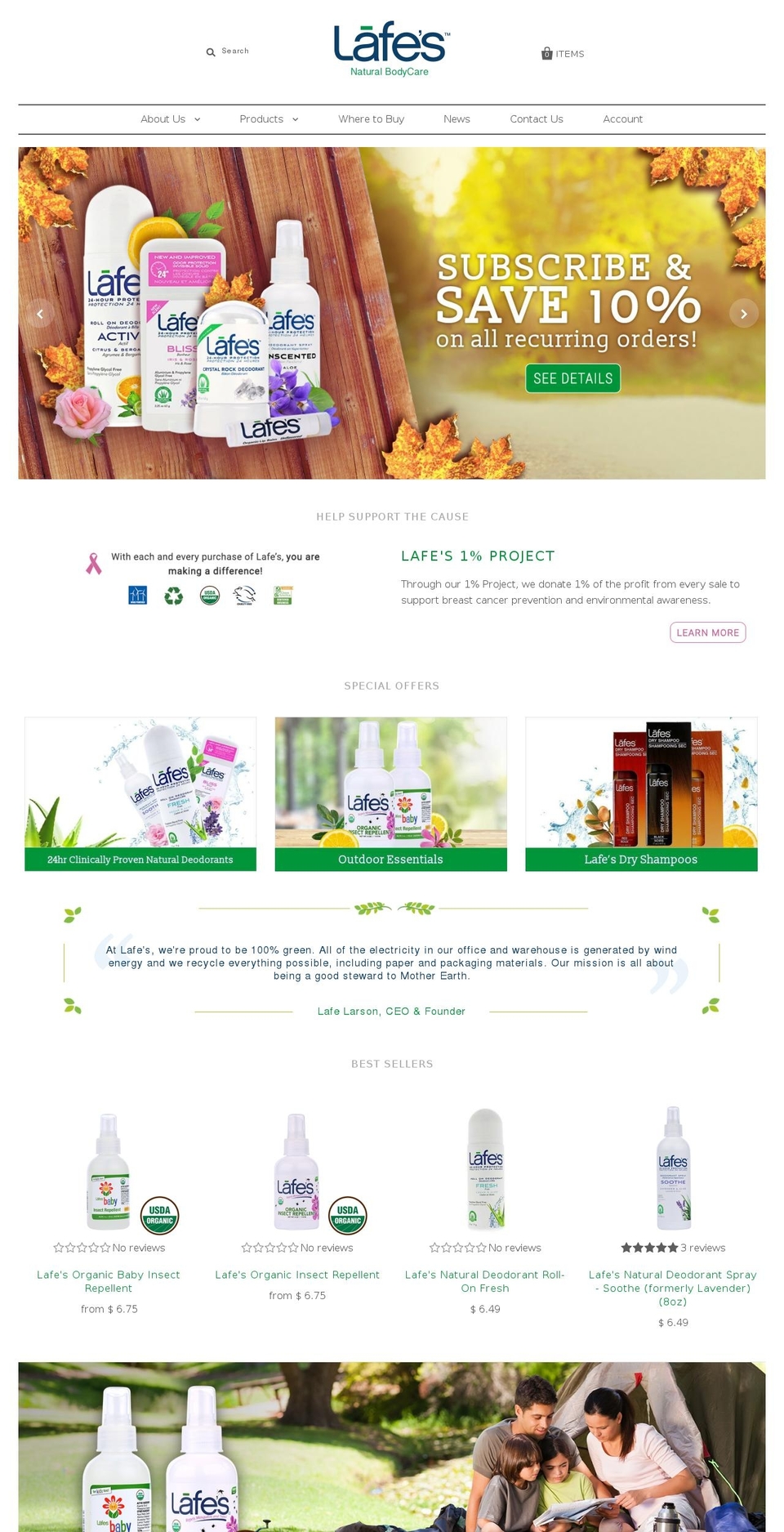 lafesblog.com shopify website screenshot