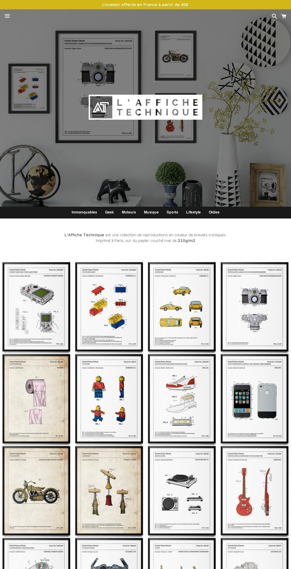 laffichetechnique.com shopify website screenshot