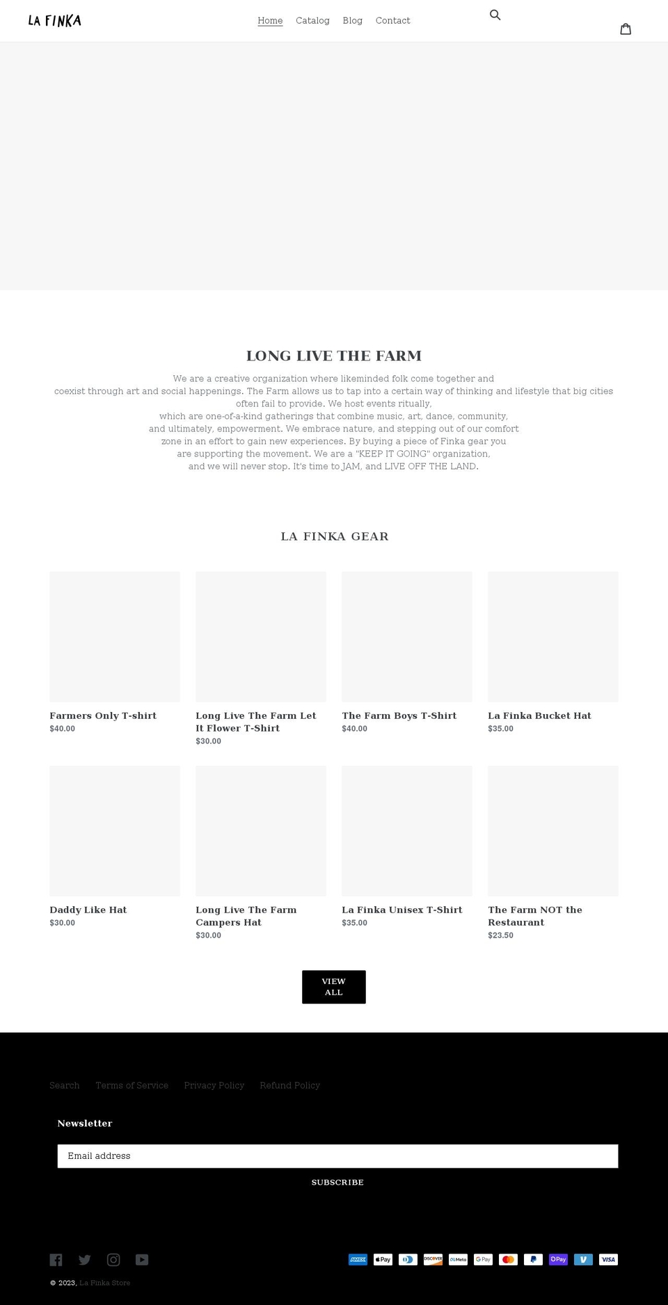 lafinkastore.com shopify website screenshot