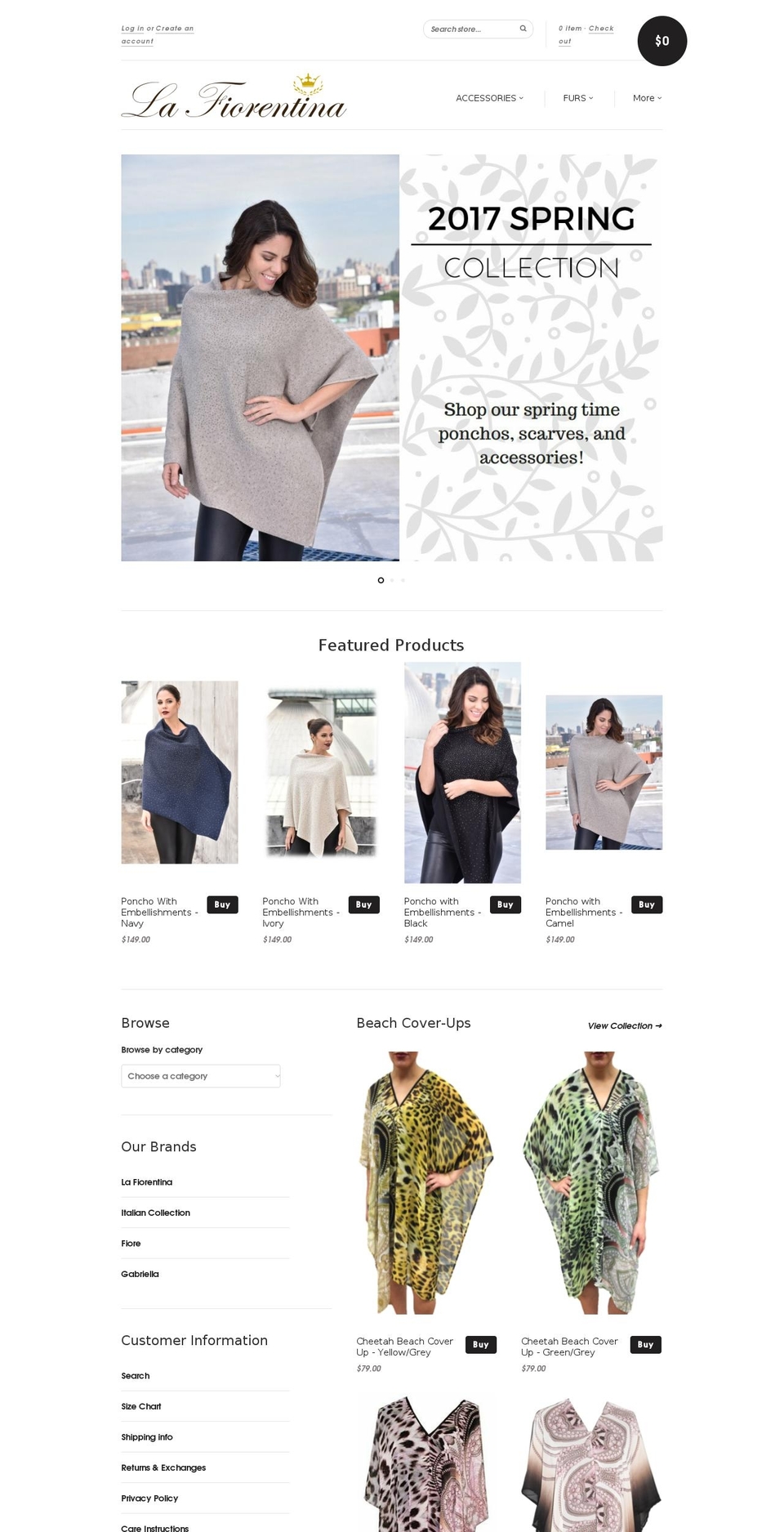 lafiorentina.com shopify website screenshot