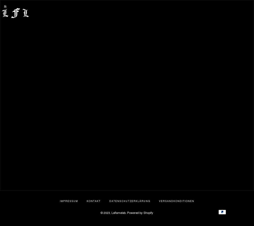 laflamelab.com shopify website screenshot