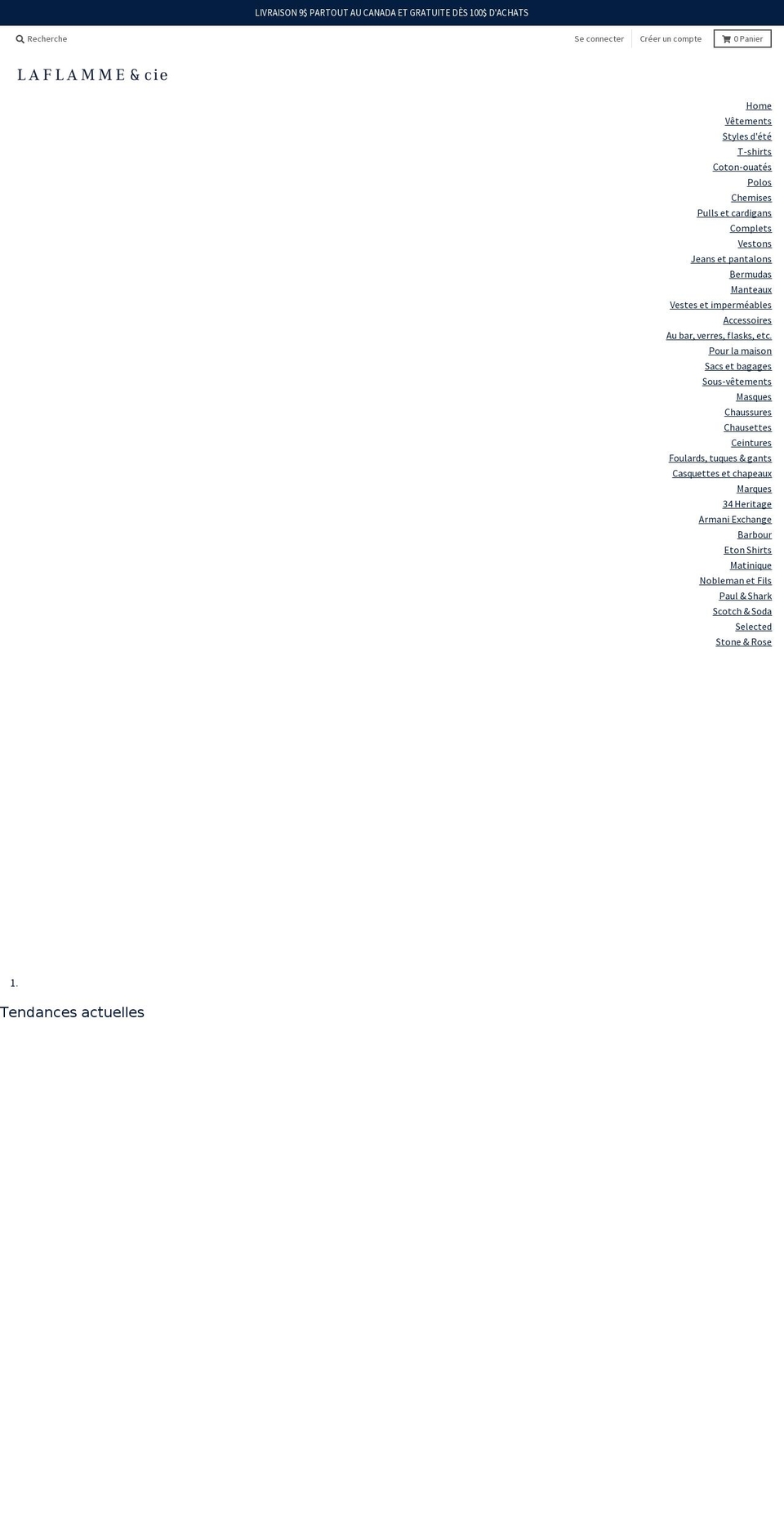 laflammecie.com shopify website screenshot