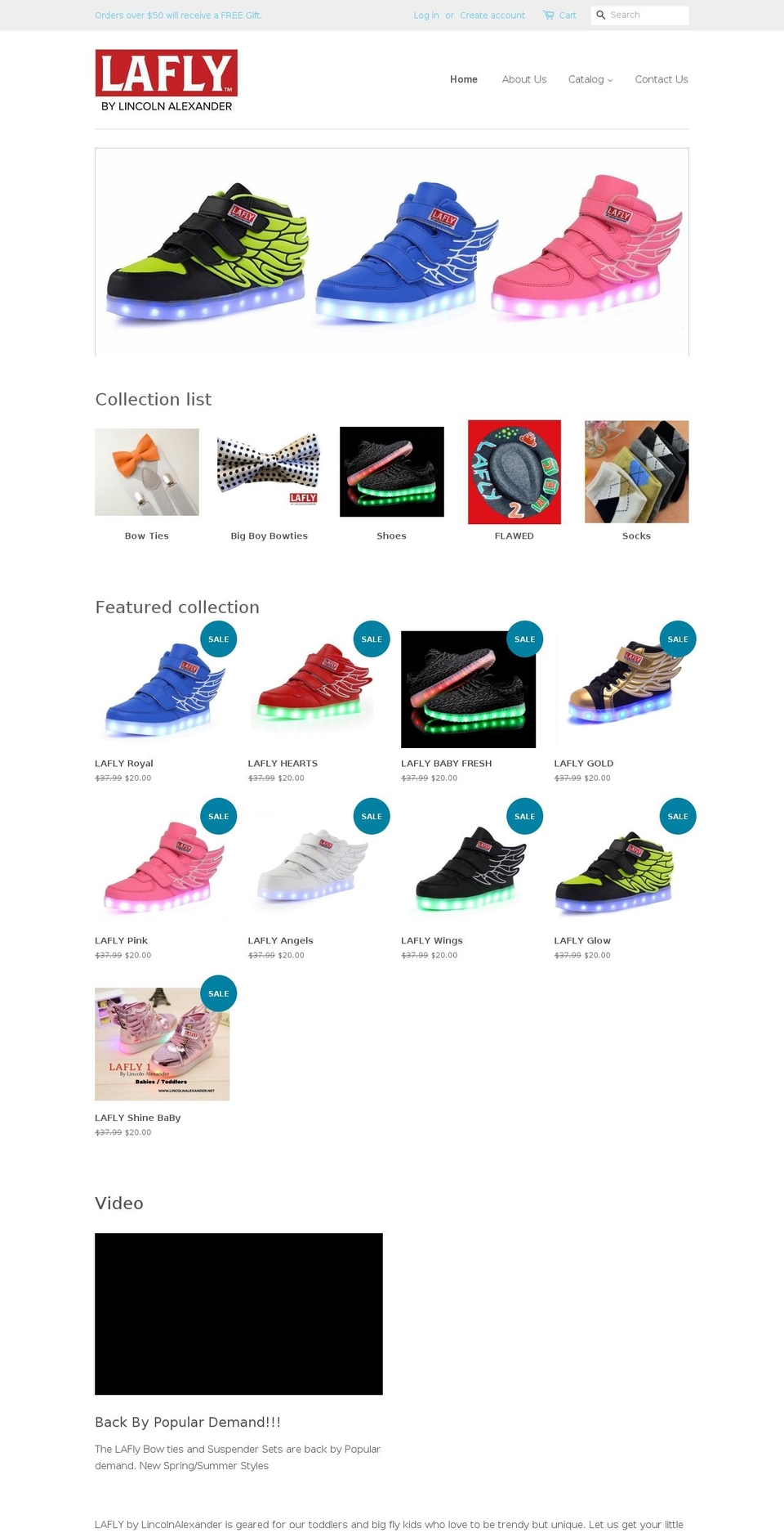 lafly1.com — Shopify storefront screenshot