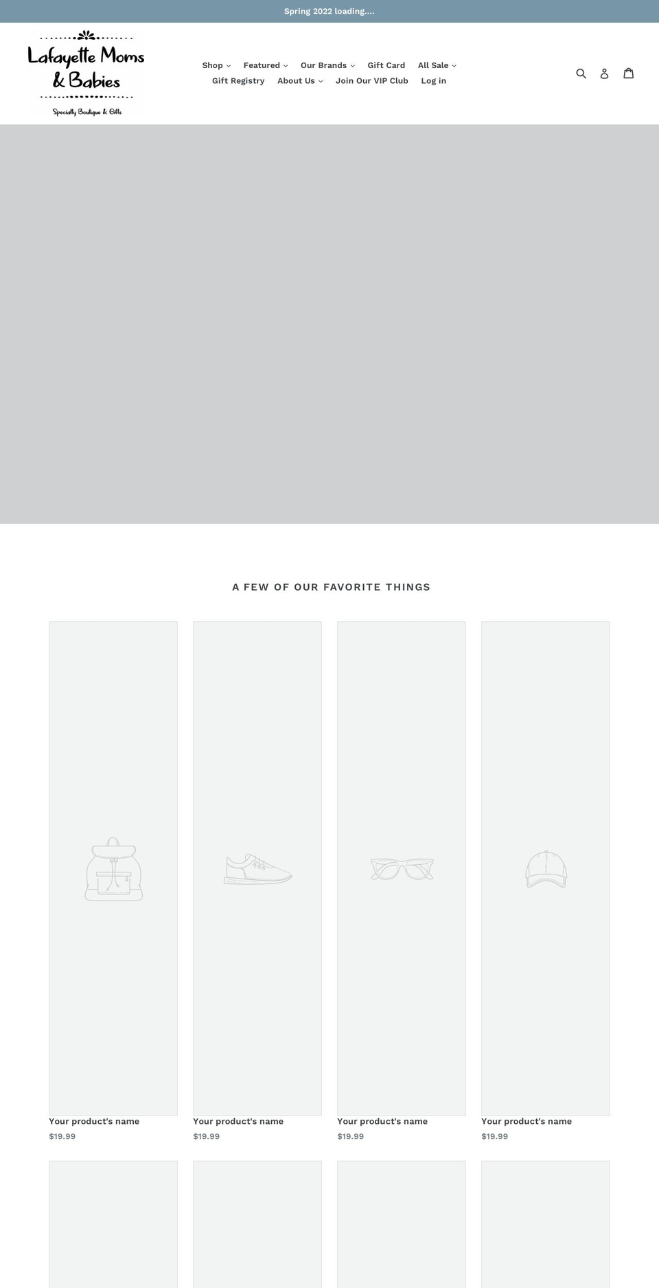 lafmoms.com — Shopify storefront screenshot
