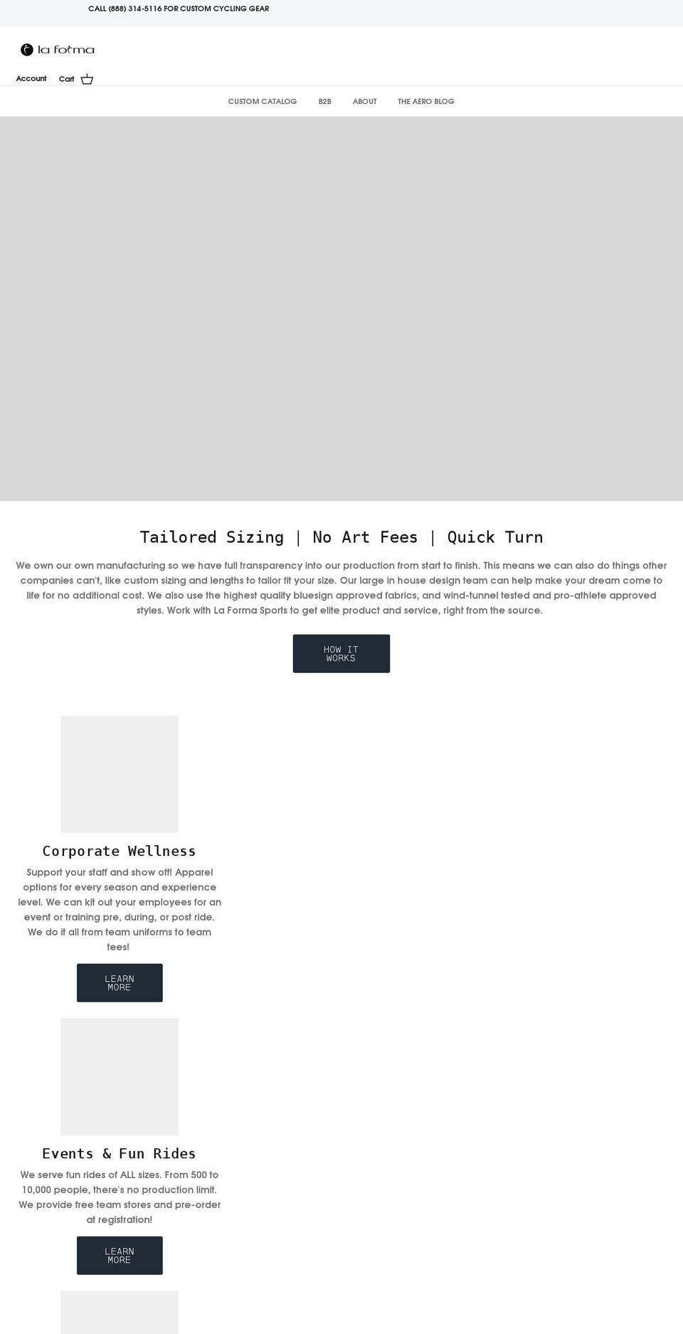 laformasports.com shopify website screenshot
