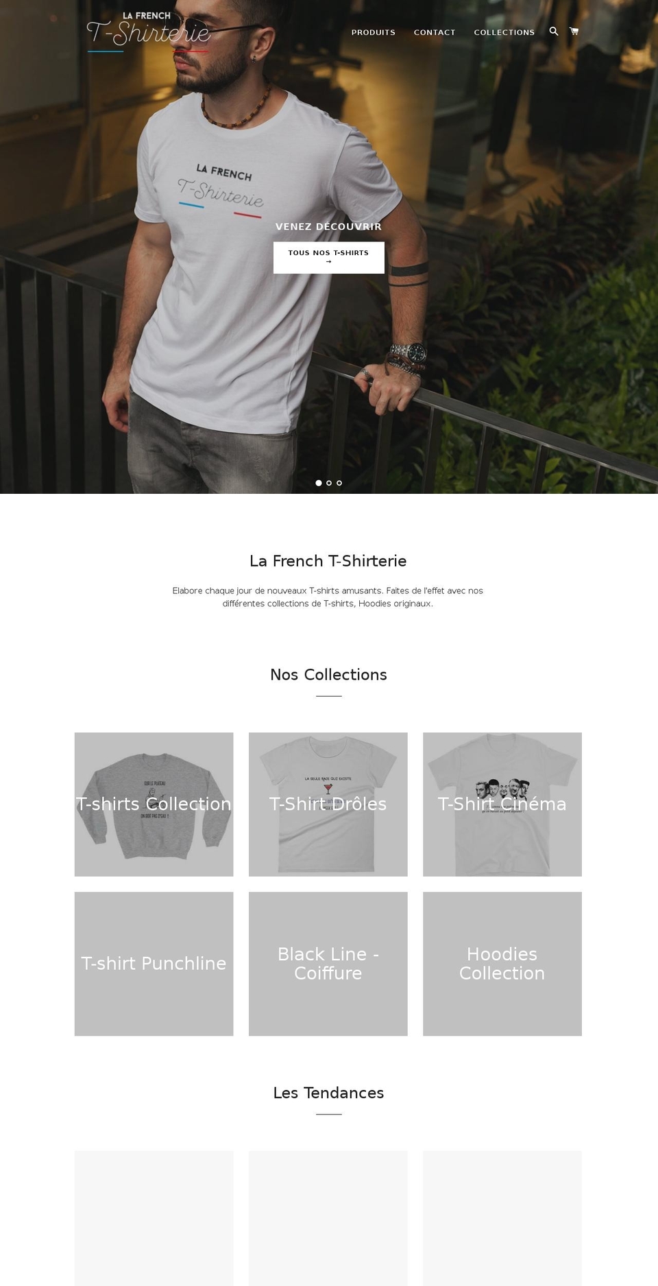 lafrench-tshirterie.com shopify website screenshot