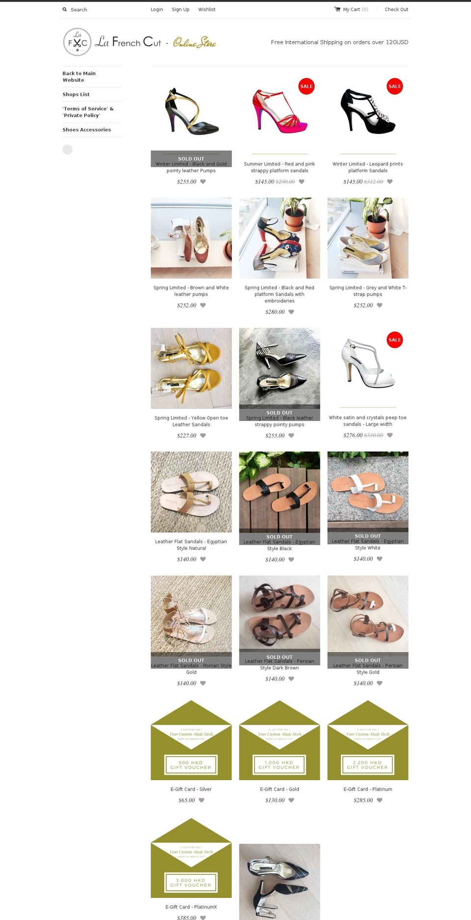 lafrenchcut-eshop.com — Shopify storefront screenshot
