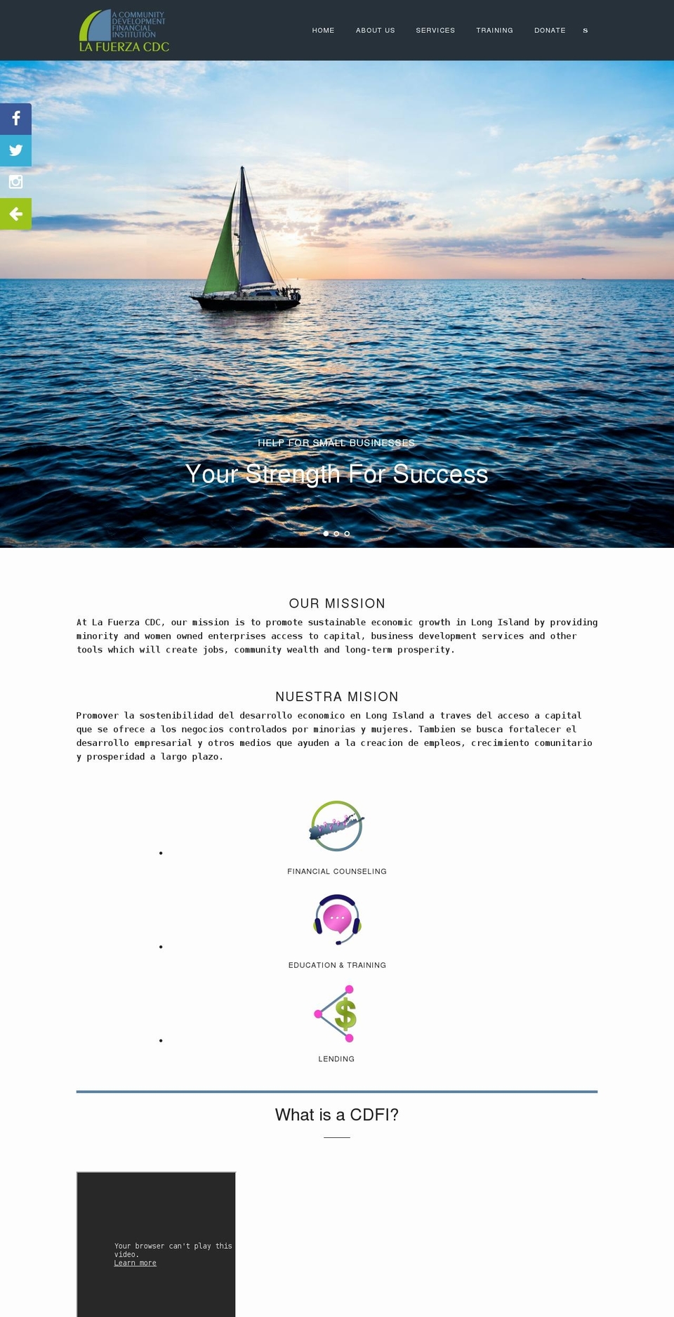 lafuerzacdc.org shopify website screenshot