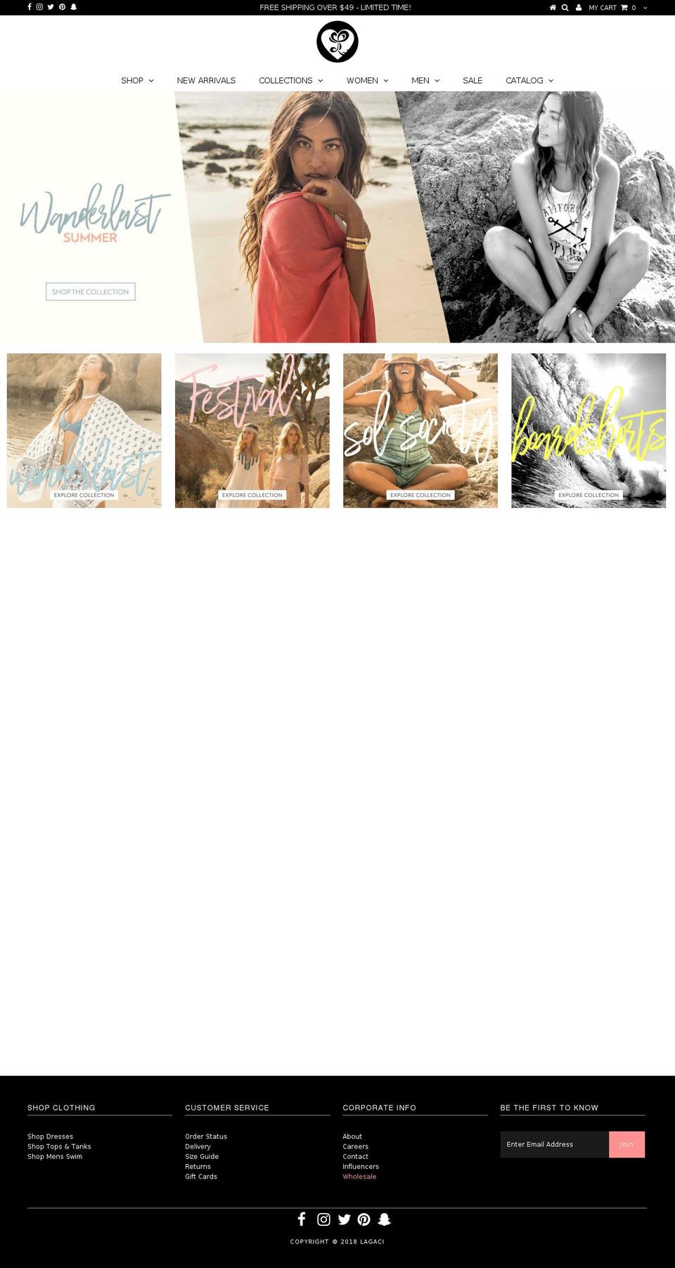 lagacishop.com — Shopify storefront screenshot