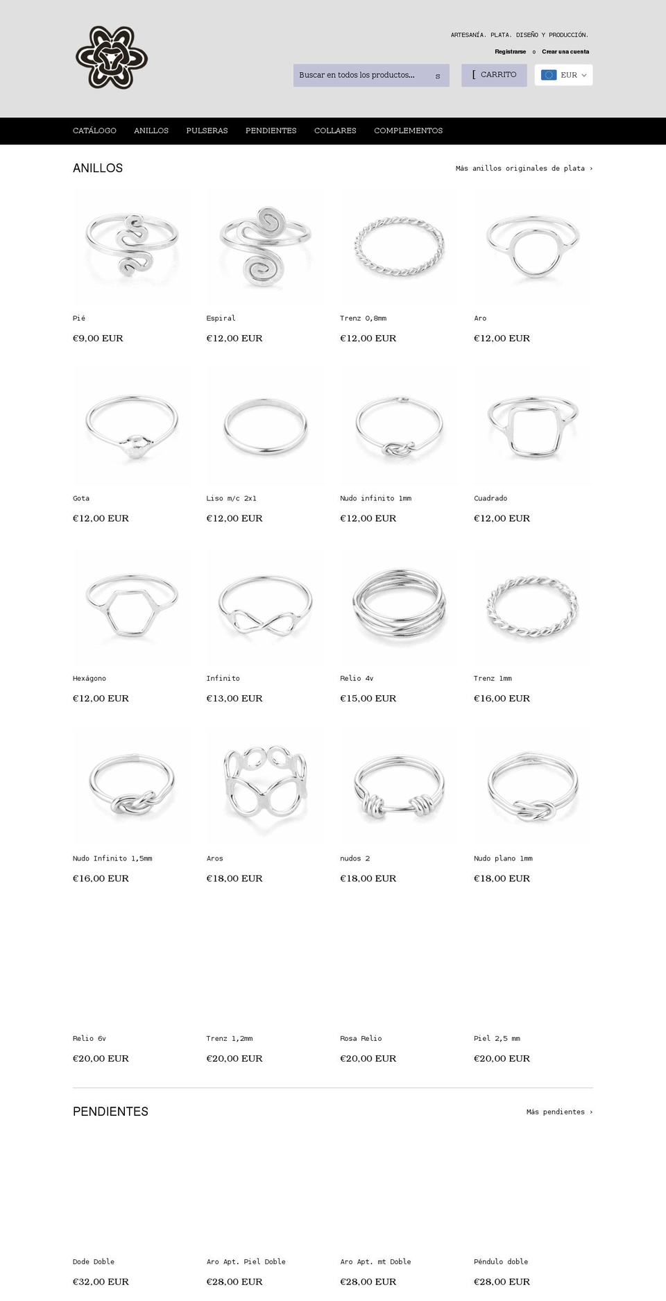 lagartijasplata.com shopify website screenshot