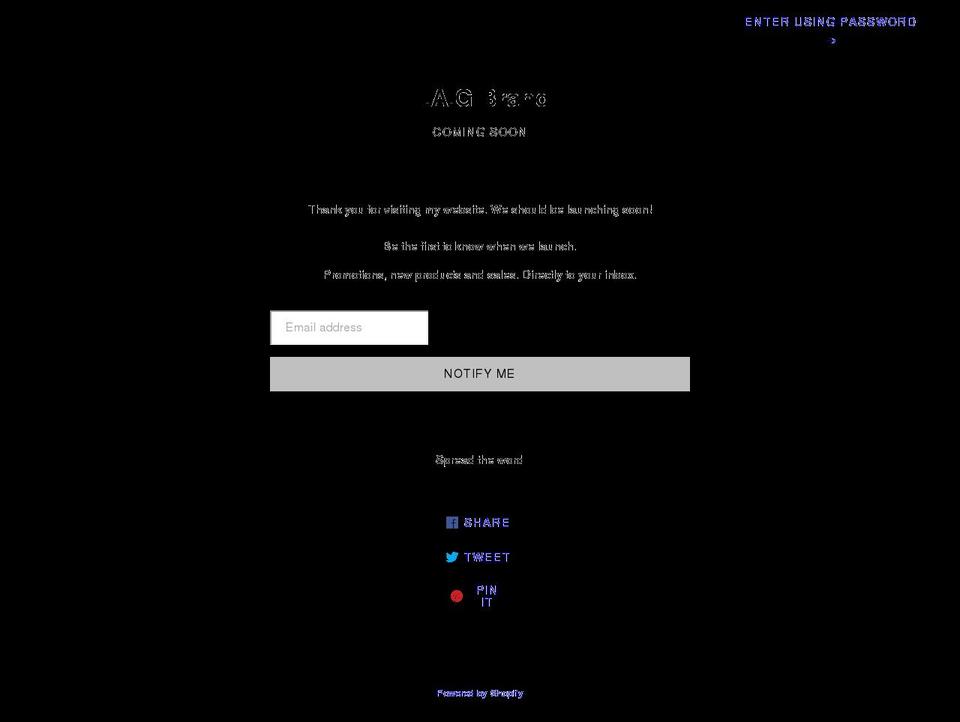 lagclothing.com shopify website screenshot