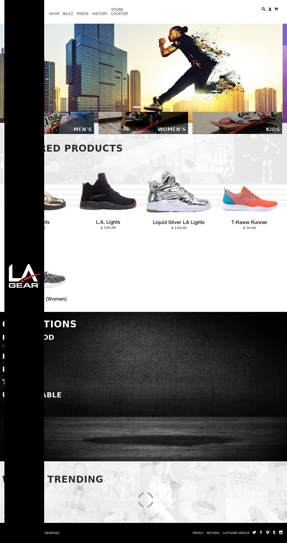 lagear.com shopify website screenshot