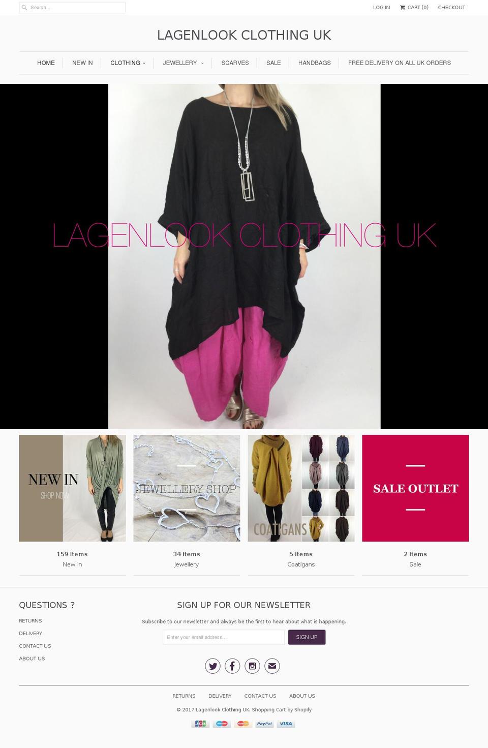 lagenlookclothinguk.co.uk shopify website screenshot