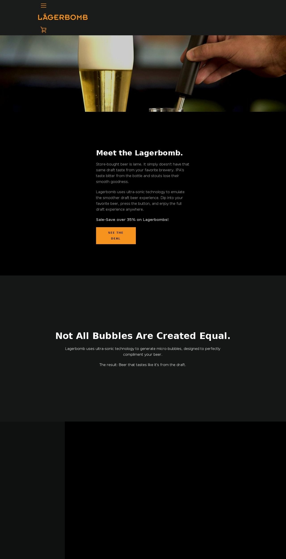 lagerbomb.com — Shopify storefront screenshot
