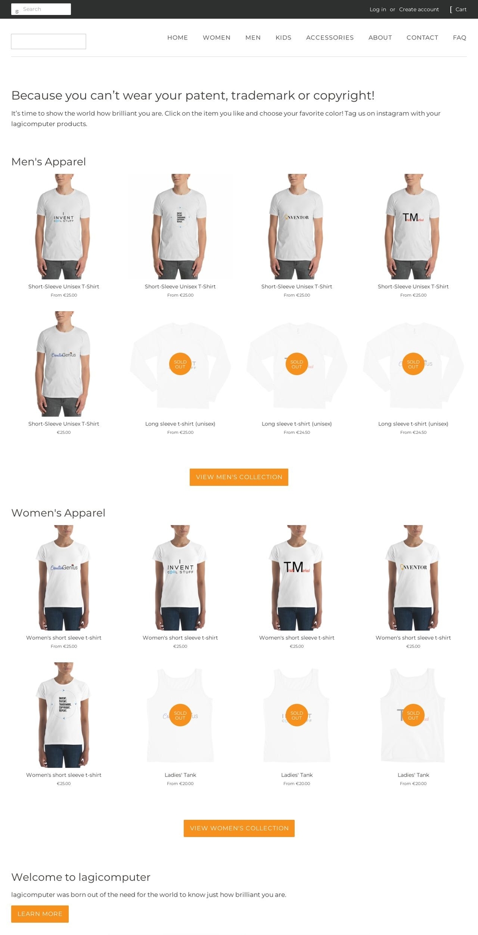 lagicomputer.com shopify website screenshot