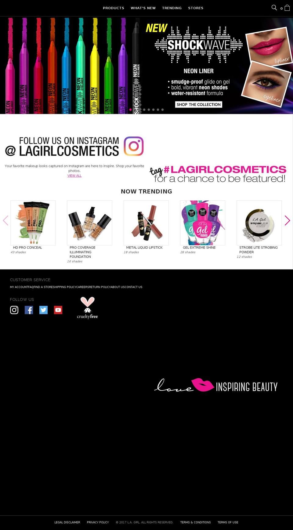 lagirl.co shopify website screenshot