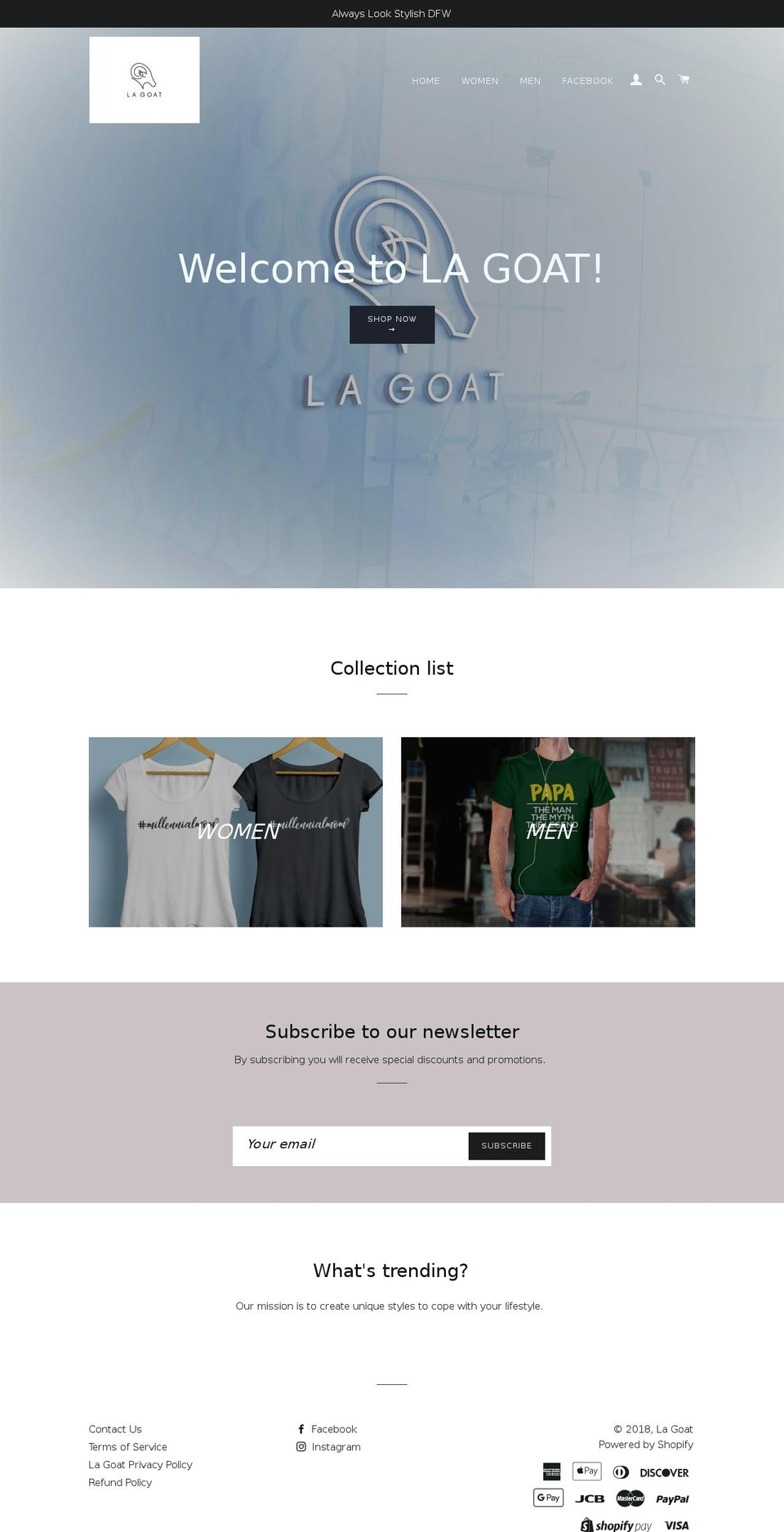 lagoat.com shopify website screenshot