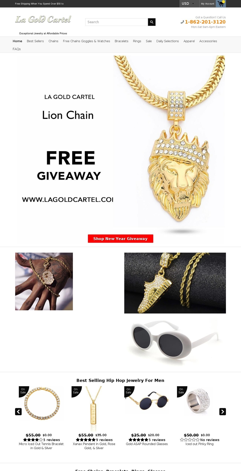lagoldcartel.com shopify website screenshot