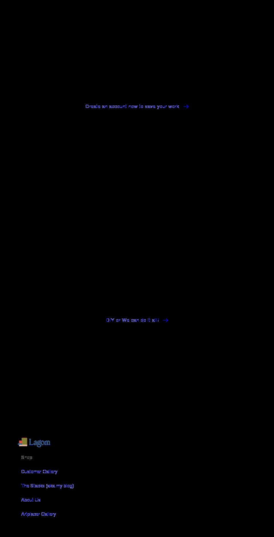 lagomcollections.com shopify website screenshot