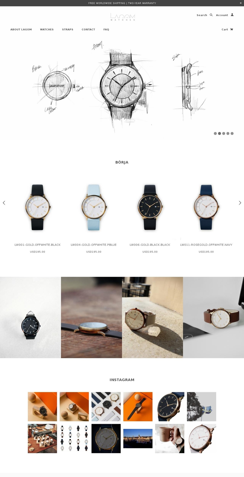 lagomwatches.com — Shopify storefront screenshot