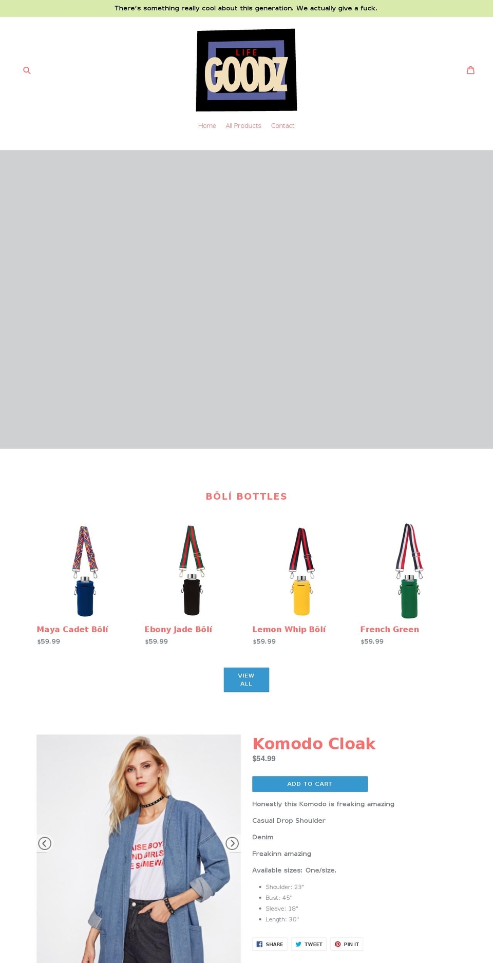 lagoodz.com — Shopify storefront screenshot