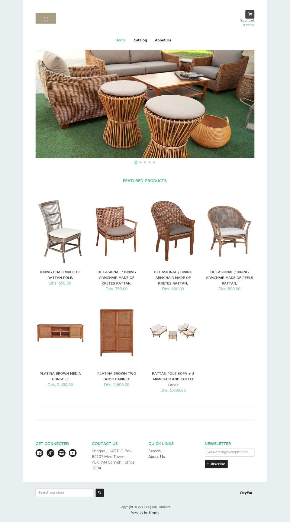 lagoonfurniture.com shopify website screenshot