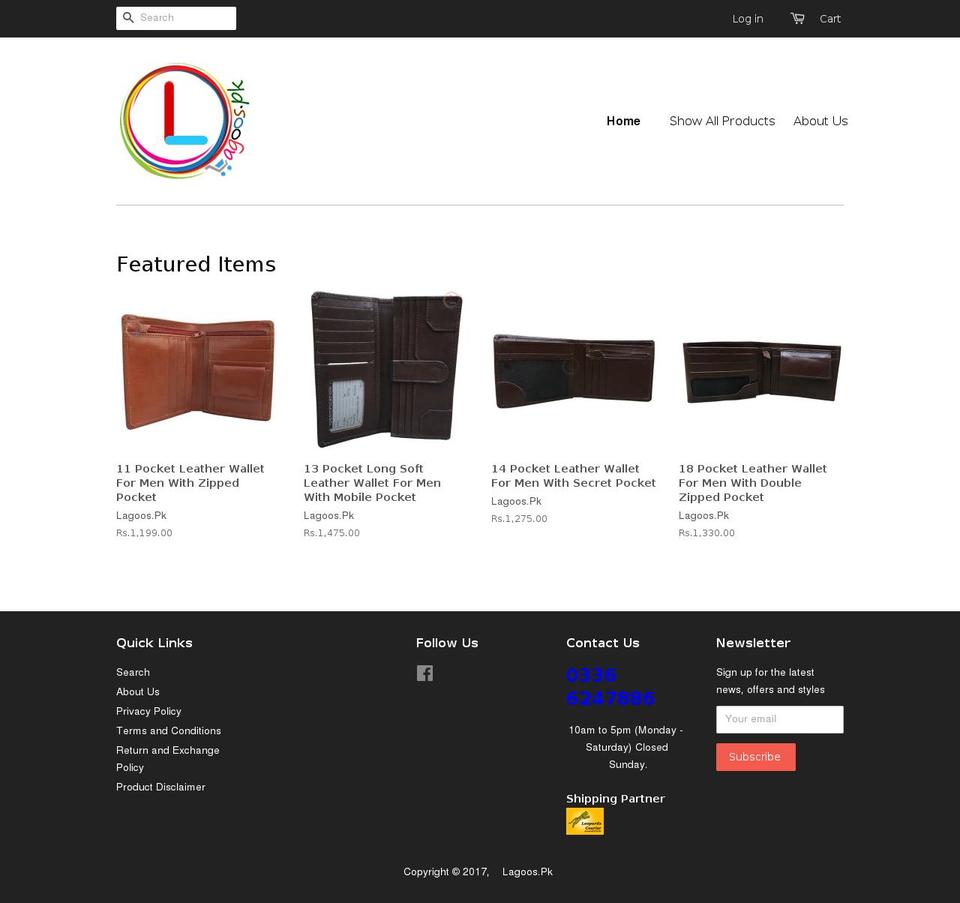 lagoos.org shopify website screenshot