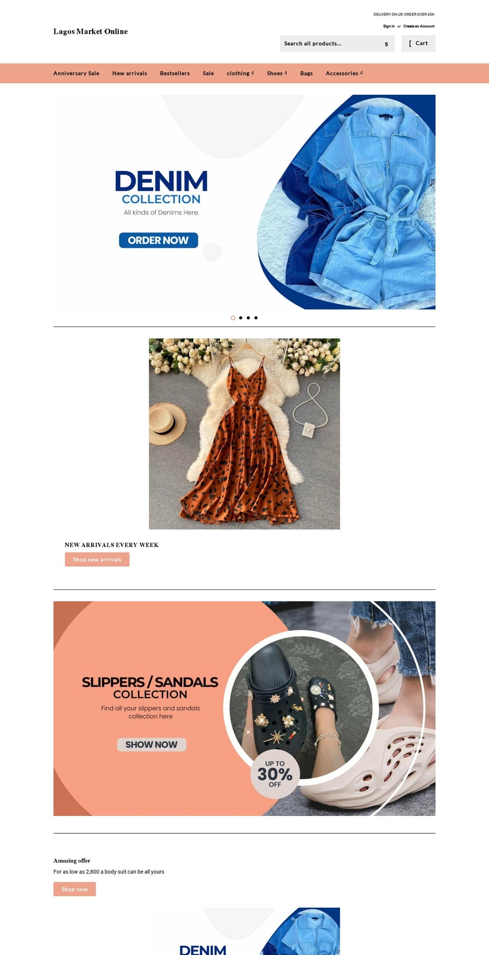 lagosmarketonline.com shopify website screenshot