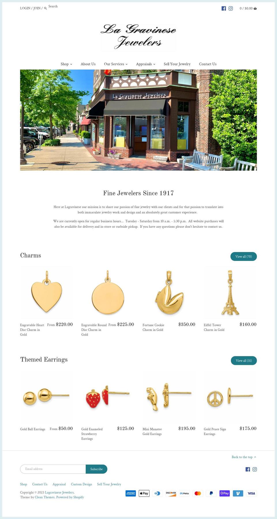 lagrav1917.com — Shopify storefront screenshot