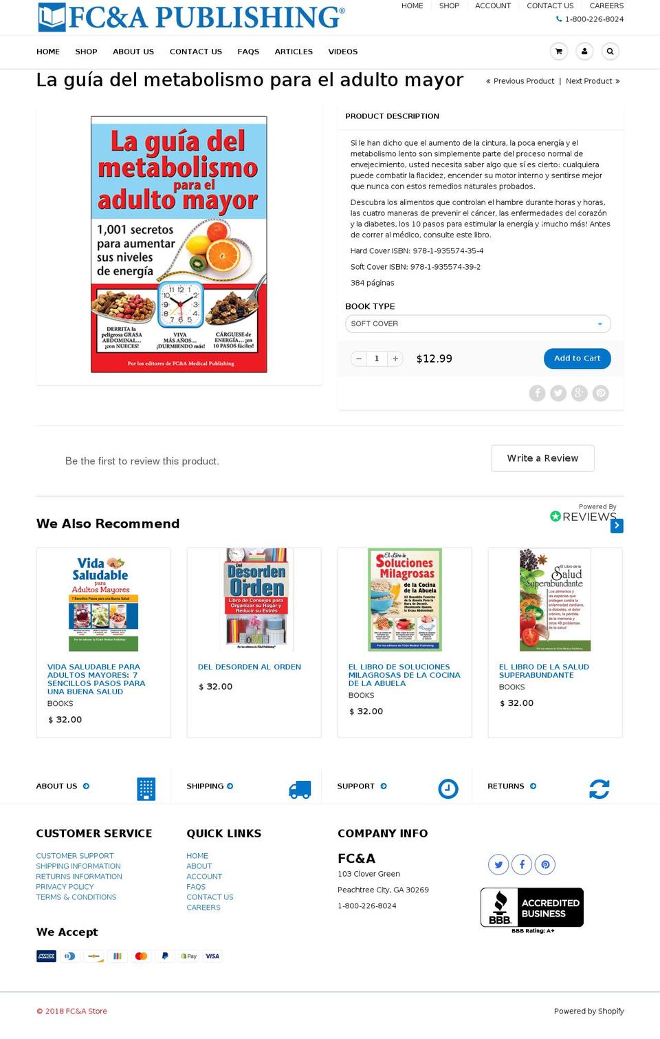 laguiadelmetabolismo.com — Shopify storefront screenshot