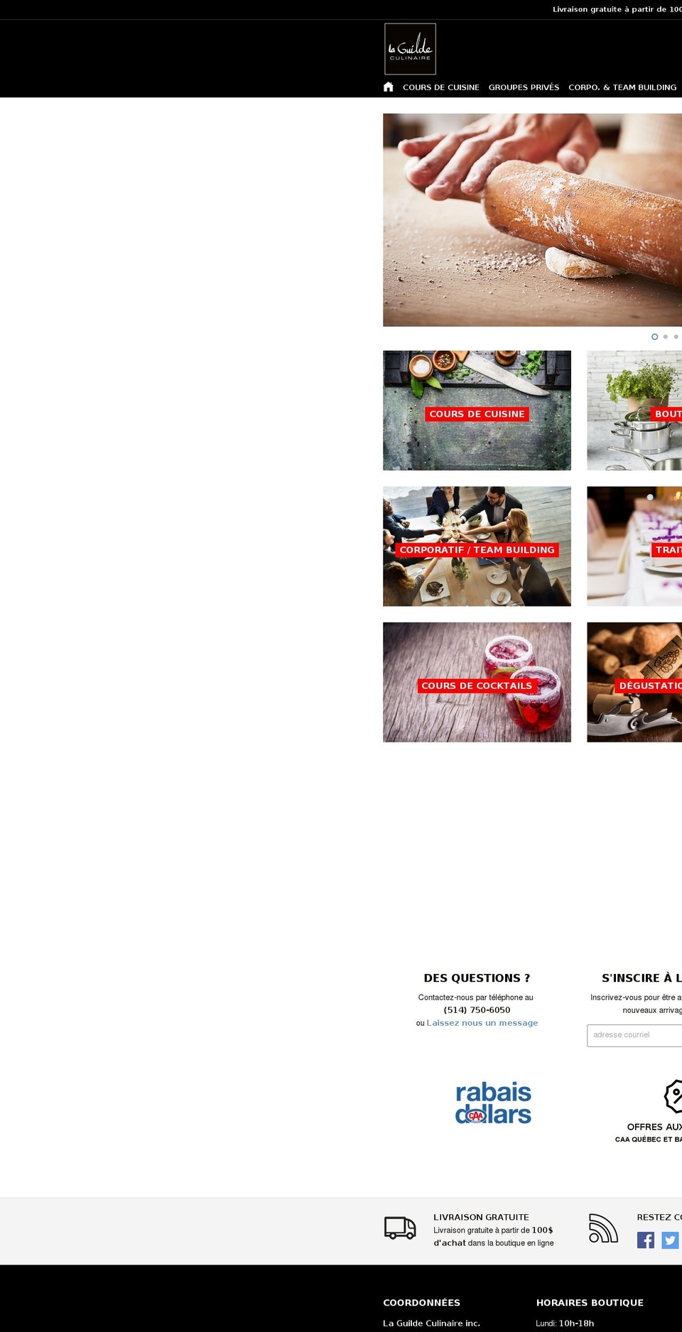 laguildealimentaire.com — Shopify storefront screenshot