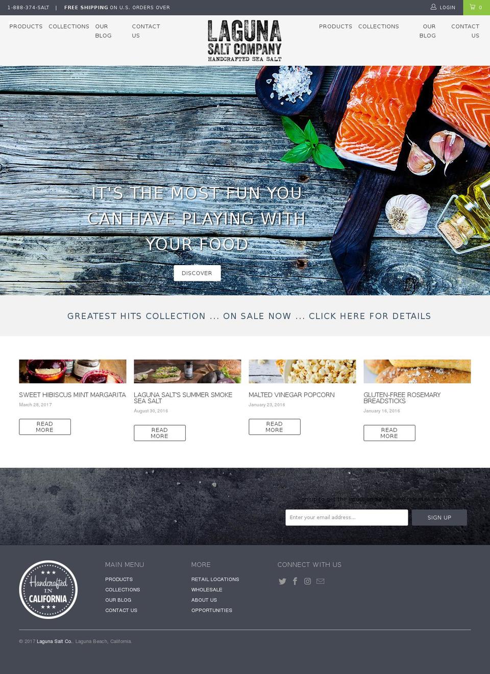 lagunasalt.com shopify website screenshot