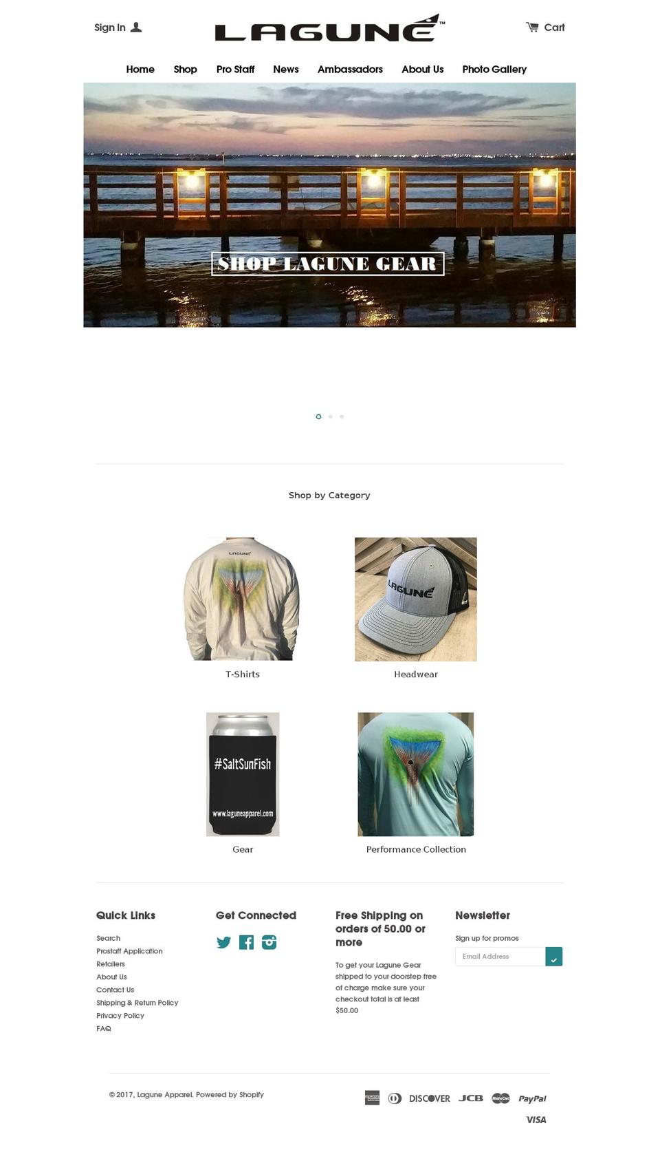 laguneapparel.com shopify website screenshot