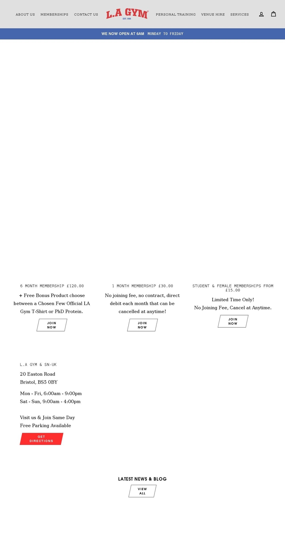 lagym.uk shopify website screenshot