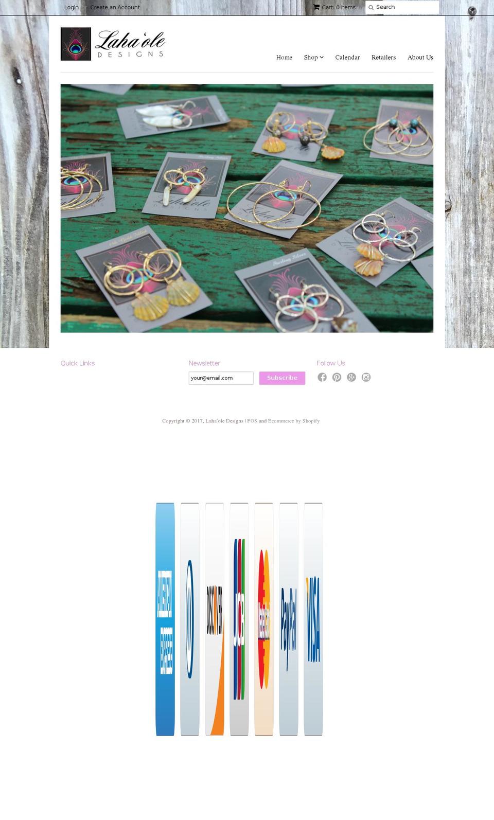 lahaoledesigns.com shopify website screenshot