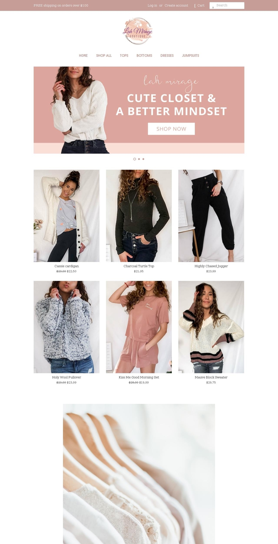lahmirage.com shopify website screenshot