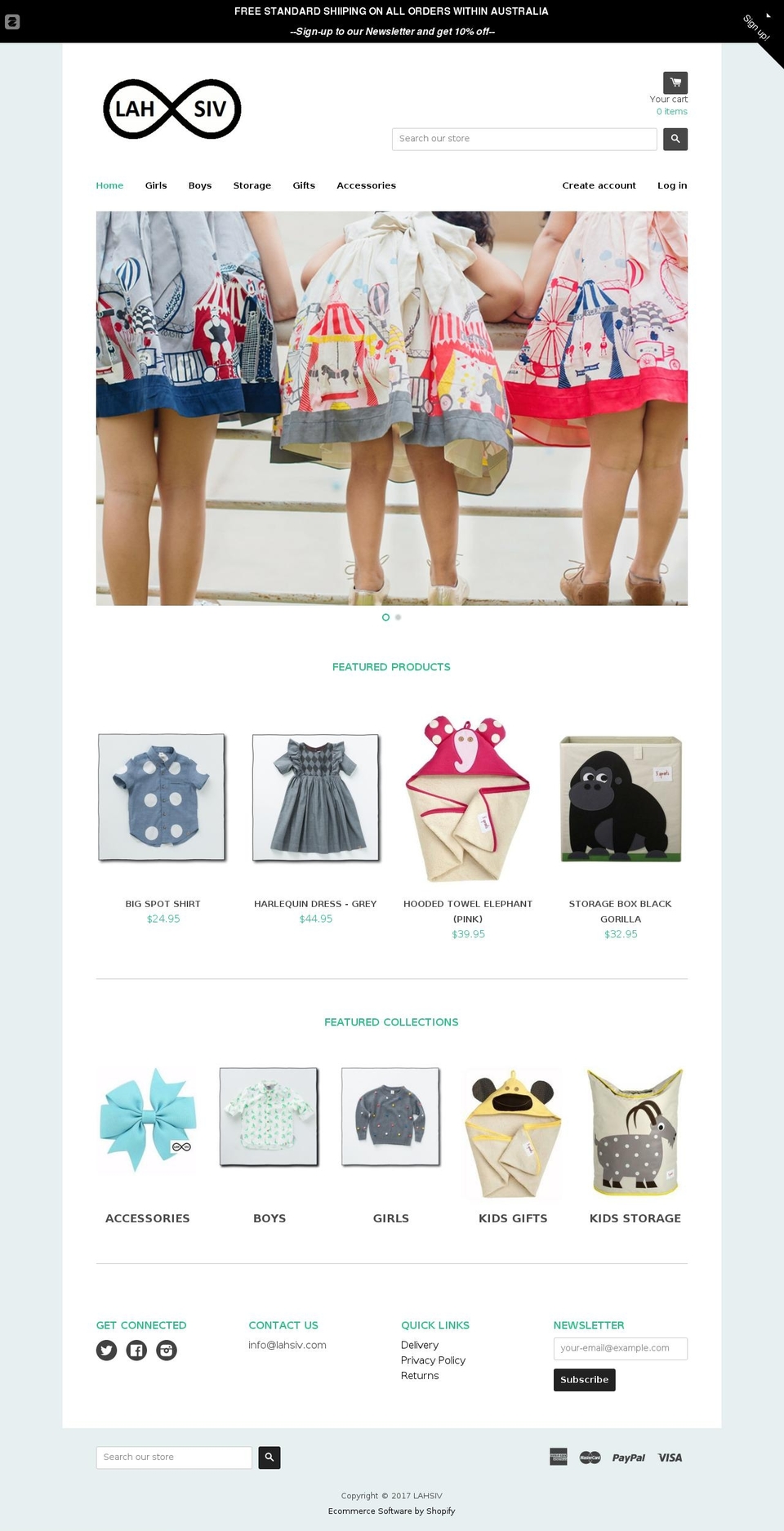 lahsiv.com shopify website screenshot