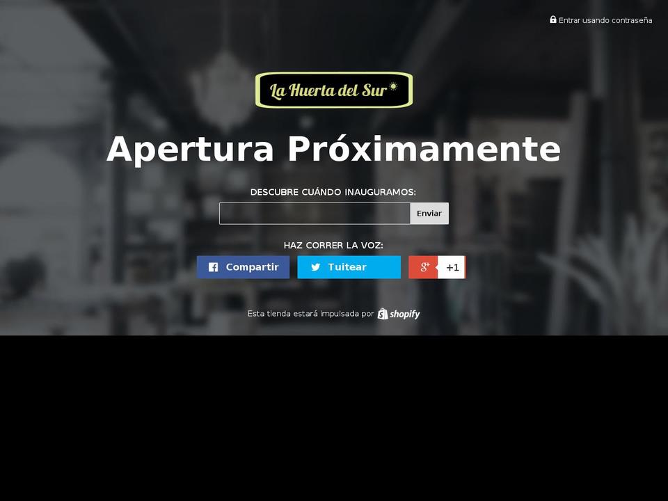 lahuertadelsur.com shopify website screenshot