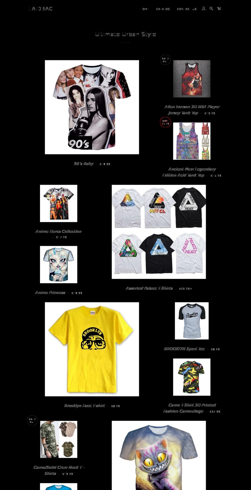 laidbac.com shopify website screenshot