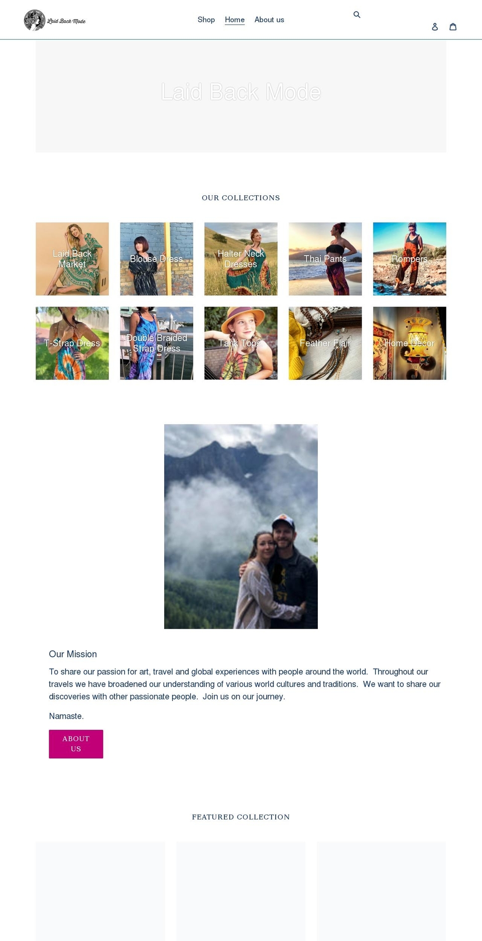 laidbackmode.com shopify website screenshot